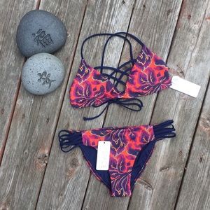NWT l*space Liberty Fleur Bikini Set